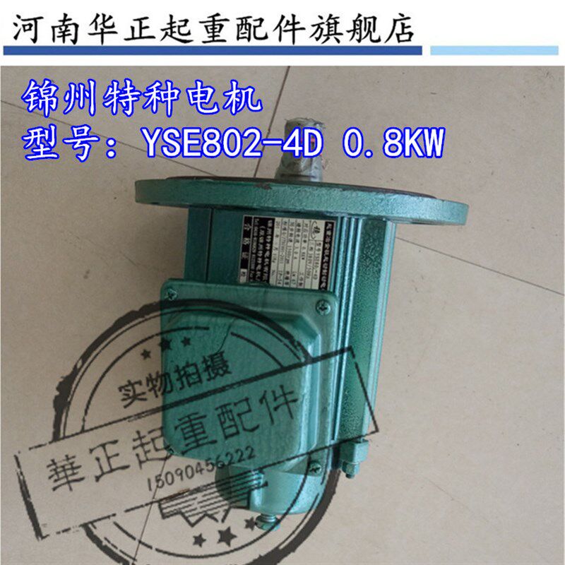 正品保证 锦州特种电机YSE802-4D/0.8KW起重冶金软起动制动电机