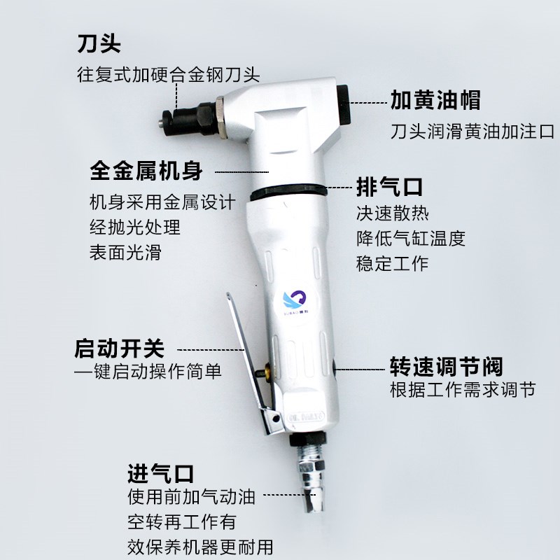 速豹-18A压穿式气动金属薄板切割器 剪刀冲击式剪刀铁皮剪冲剪