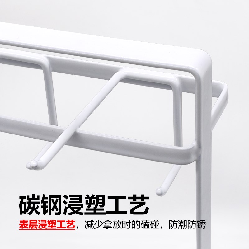 厨房挂勺子铲子抹布置物架台面带沥水厨具套装铲勺收纳架子锅铲架