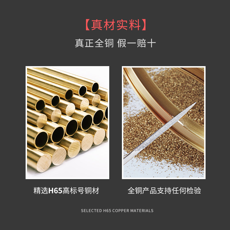 黄铜美式书房台灯书桌护眼LED奢华古铜复古办公室工作创意可调光