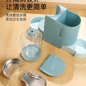 Ristty宠物饮水机自动喂食器喂猫自助器猫咪修狗投喂水一体投食机