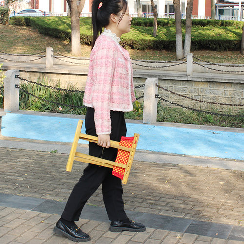 折叠凳实木马扎凳子结实折叠可携式搭配茶几家用成人户外休闲钓鱼