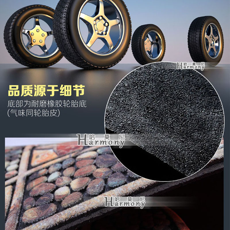 进门口地垫橡胶门垫门厅脚垫蹭尘土入室吸水防滑垫客厅玄关地毯