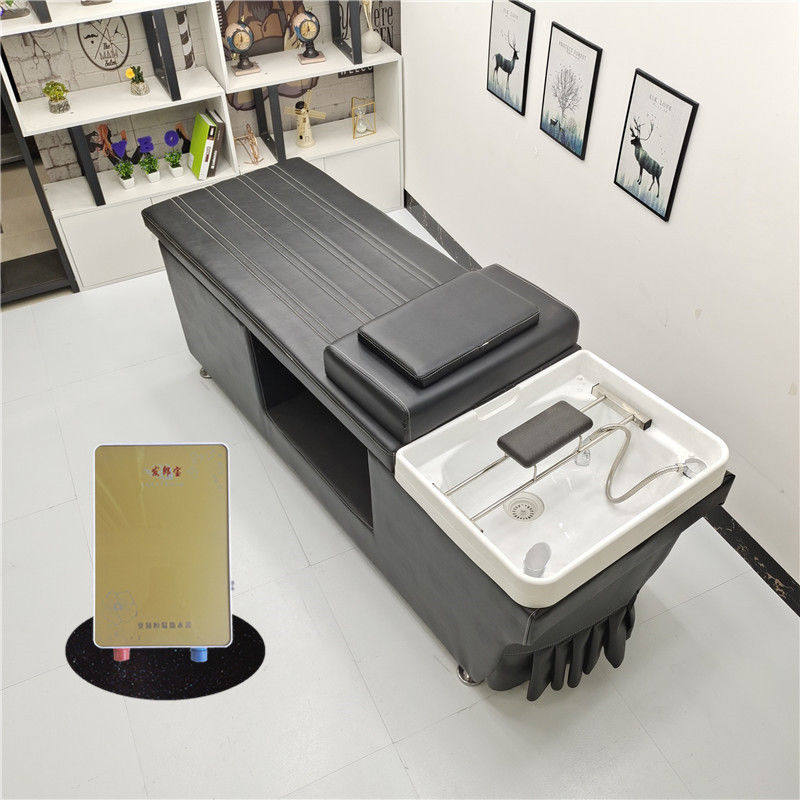 美发店专用洗头床按摩熏蒸热水器一体式节能热水器全躺泰式洗头床
