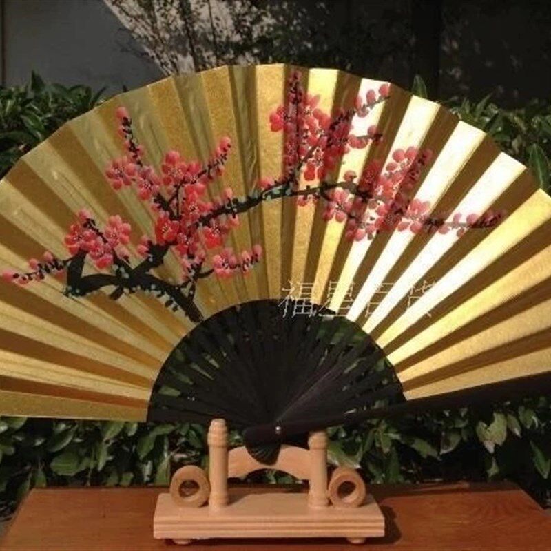 戏曲金扇贵妃醉酒扇子牡丹扇 小生折扇戏曲扇子越剧京剧扇子
