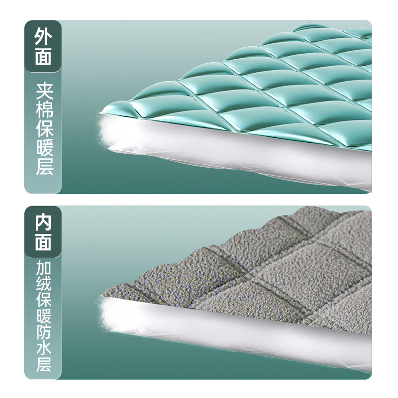 羊丽绒夹棉加厚浴罩浴帐冬天家用洗澡保暖神器免打孔防水保温罩