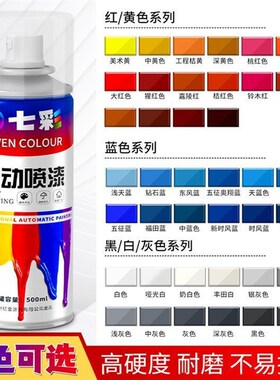 自喷漆手摇自动喷漆罐黑色白色颜色大全金属汽车专用防腐防锈油漆