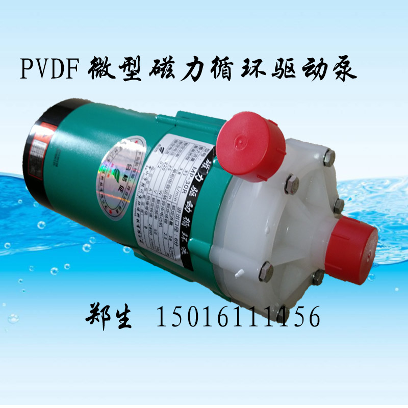 MP100R 铁氟龙磁力泵PVDF耐高温耐酸碱化工泵MP30R40R50R磁力泵图片