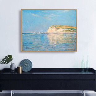莫奈装饰画客厅挂画普尔维尔卧室餐厅玄关沙发背景印象派风景壁画