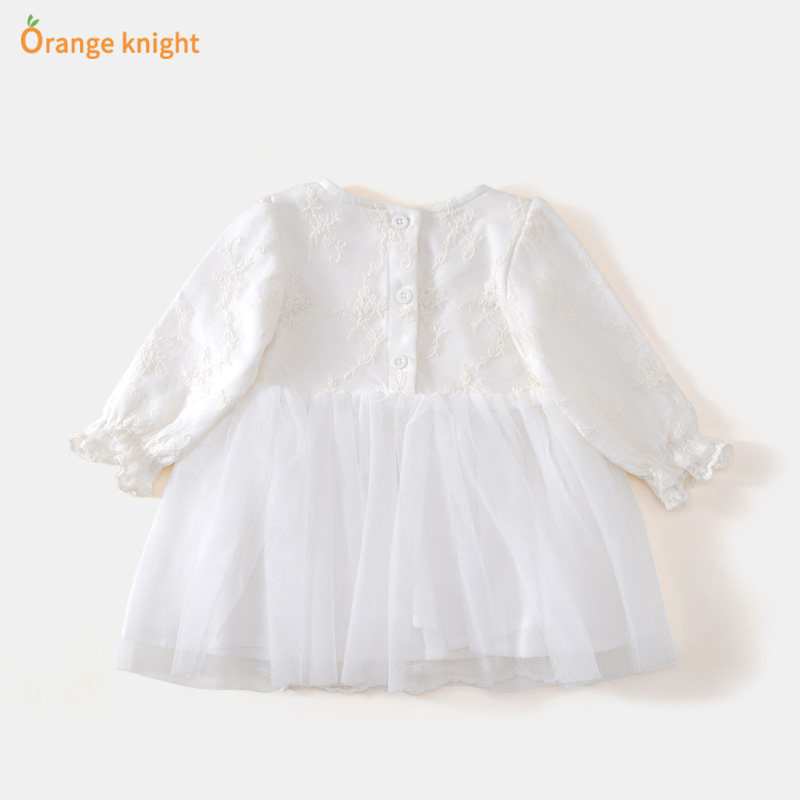 新生婴儿儿衣服超洋气女宝宝裙子周岁礼服公主裙百天衣服春秋长袖