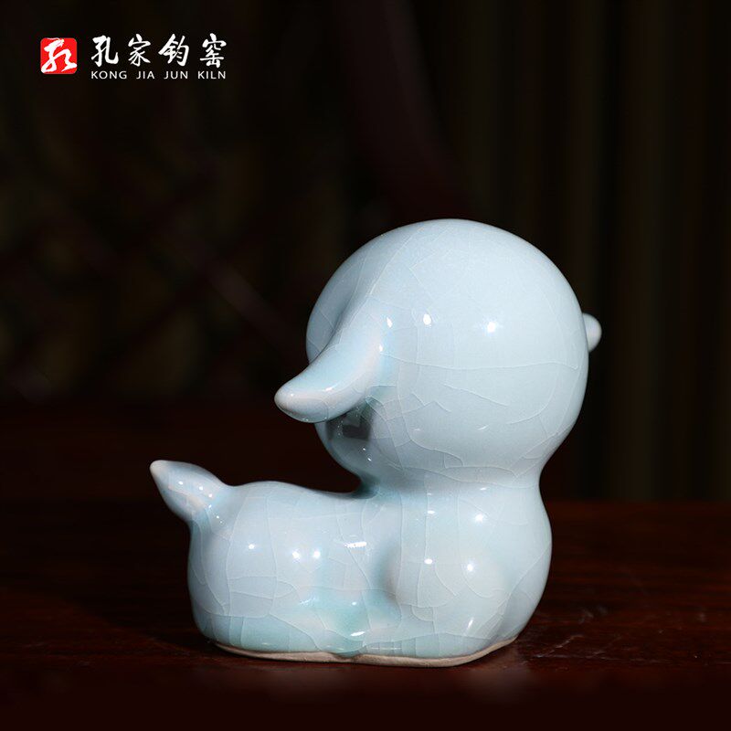 孔家钧窑【生肖羊】神垕钧瓷陶瓷礼品摆件纯手工家居十二属相饰品