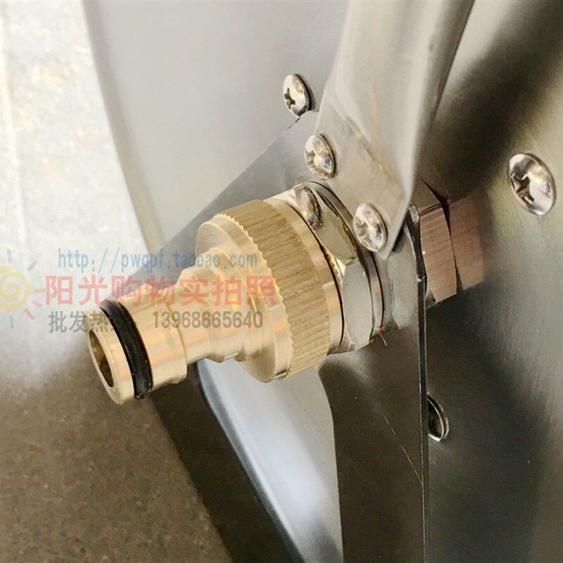 可挂可提金属洗车水枪卷管器水管收纳车架不锈钢高压架子定制园艺