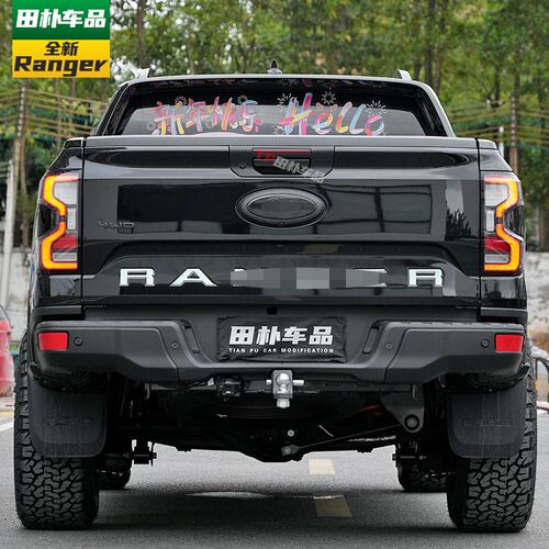 适用于23-24款福特ranger游骑侠改装后杠反光贴纸个性装饰车贴