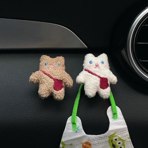 挎包兔兔汽车挂钩副驾驶前排挂钩可爱汽车多功能收纳粘钩车内用品