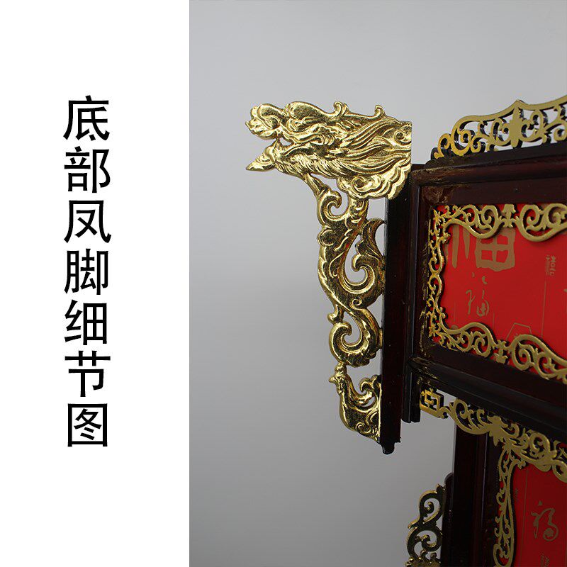 镂空发光古风餐厅金色结婚灯笼手工东阳雕花庭院复古宫灯中式乔迁