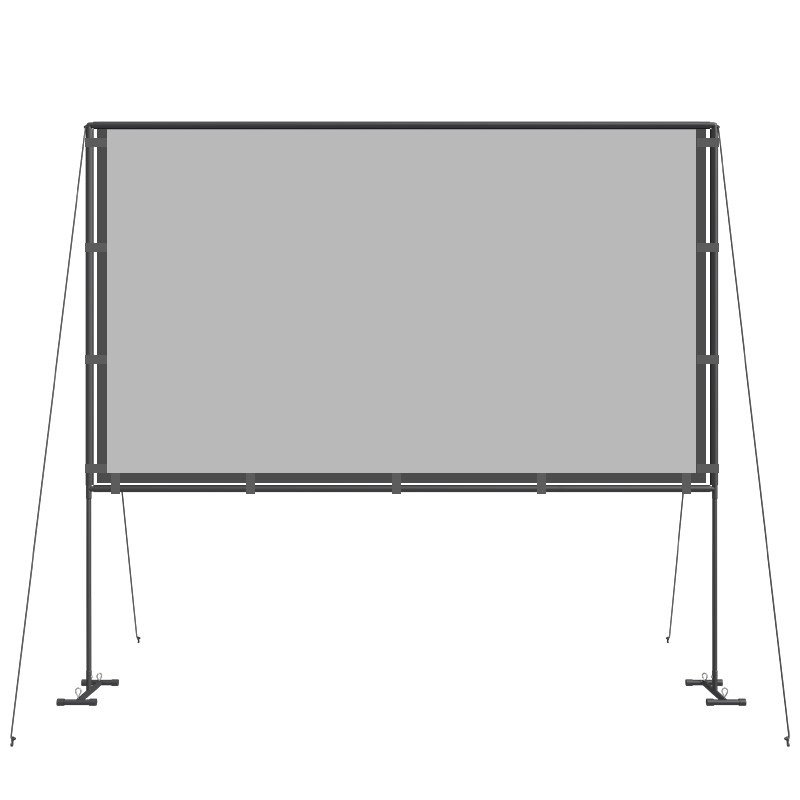 F户外露营投影幕布高清抗光不透光便携折叠简易支架露天电影150寸