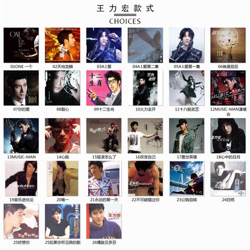 David陶喆专辑流行R&B音乐海报明星周边王力宏签名照礼物挂装饰画