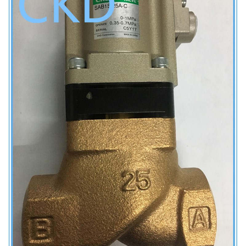 气动元件日本CKD高温气动阀SAB1S/2S/3S-25A-C/SAB1S-15A全新原装