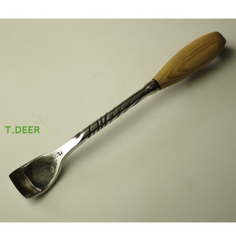 小鹿T.DEER木工半圆扁铲钢凿凿子工具圆铲挖盘刀挖勺刀TD-DN1