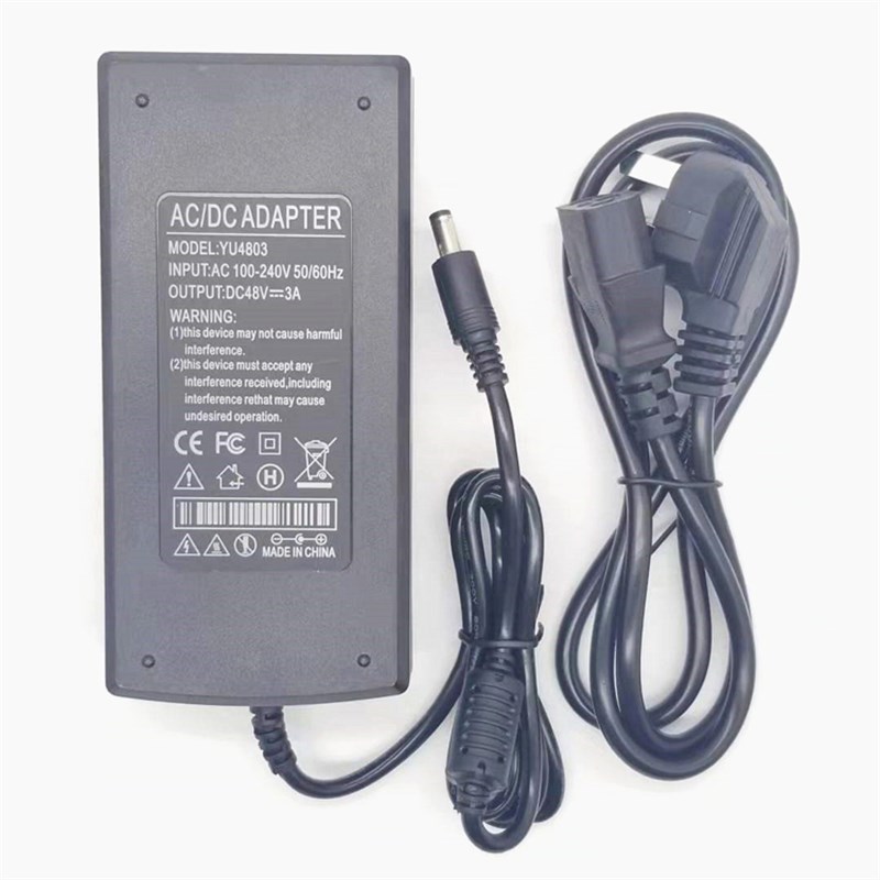 48V3A电源适用于海康 迅捷 大华POE交换机通用2.5A供电款配接器线