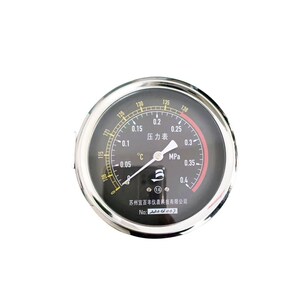 苏州宜百丰Y100压力表0-0.4MPa江阴滨江卧式脉动灭菌器消毒锅配件