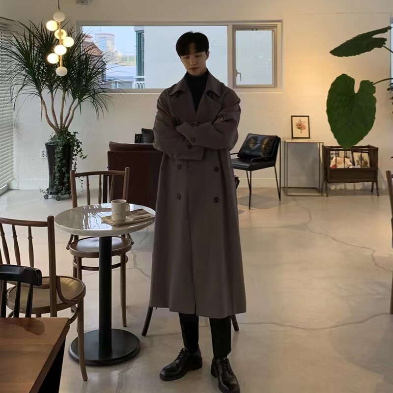 设计高级感英伦风衣外套男士春秋季休闲中长款谢尔比薄款大衣披风
