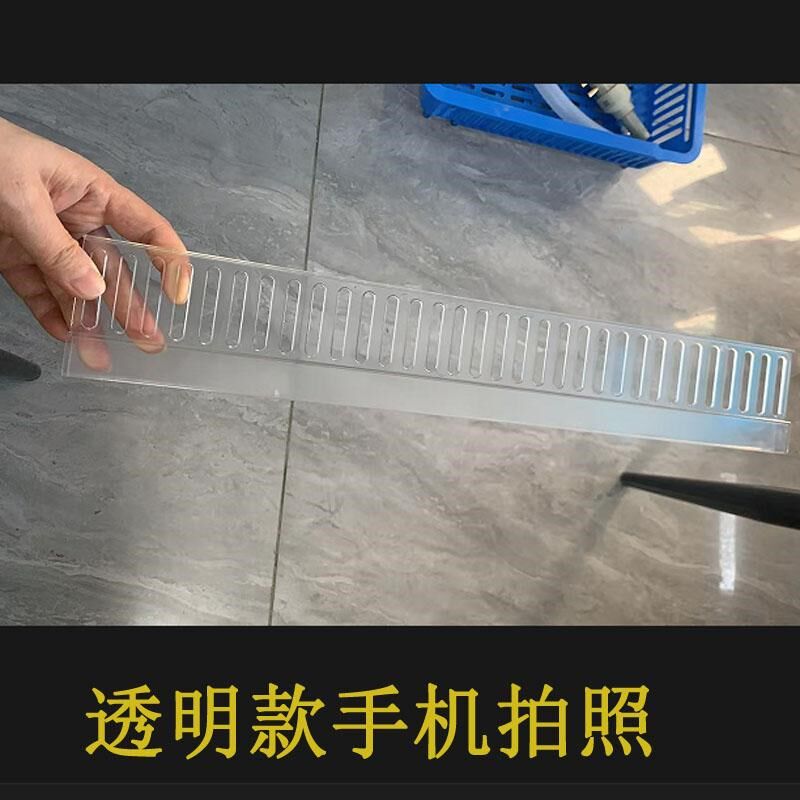 鱼缸隔板加高栏过水栏防鱼螃蟹互窜海鲜池过水条夹12mm玻璃透明蓝