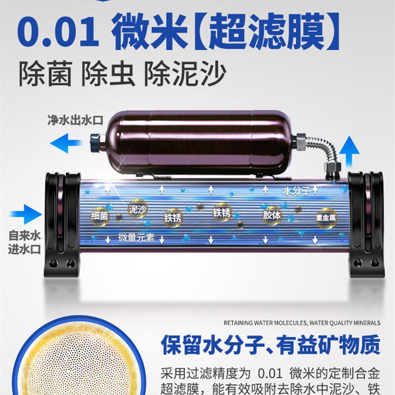 换水机鱼缸过滤器水族用除氯养水滤膜滤材设备养鱼免困水净水神器