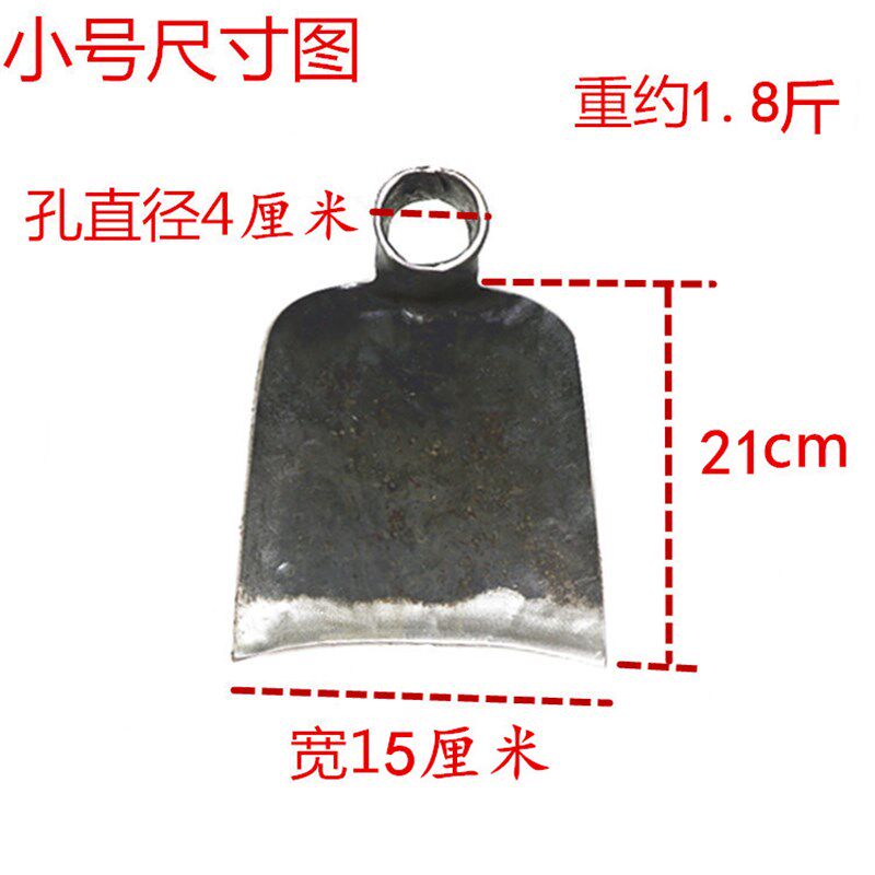 农用弹簧钢手工锻打锄头户外农具种菜挖笋除草翻地松土长木柄锄头