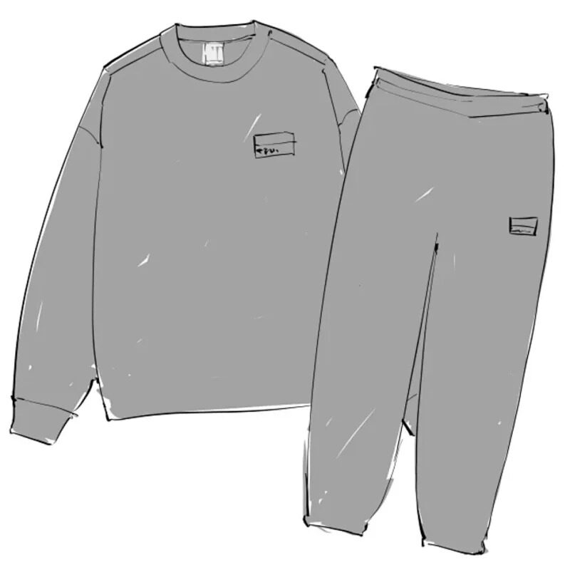thumbnail for 22FW stu Tracksuit Sweatshirt Sweatpants Set