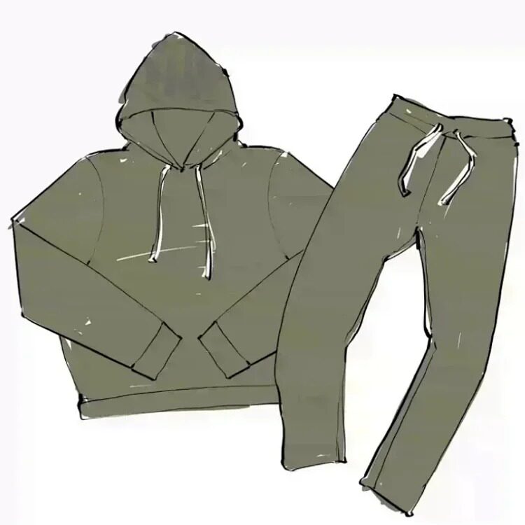 thumbnail for Trendy SY tracksuit hooded sweatshirt and long pants set (no returns or exchanges)