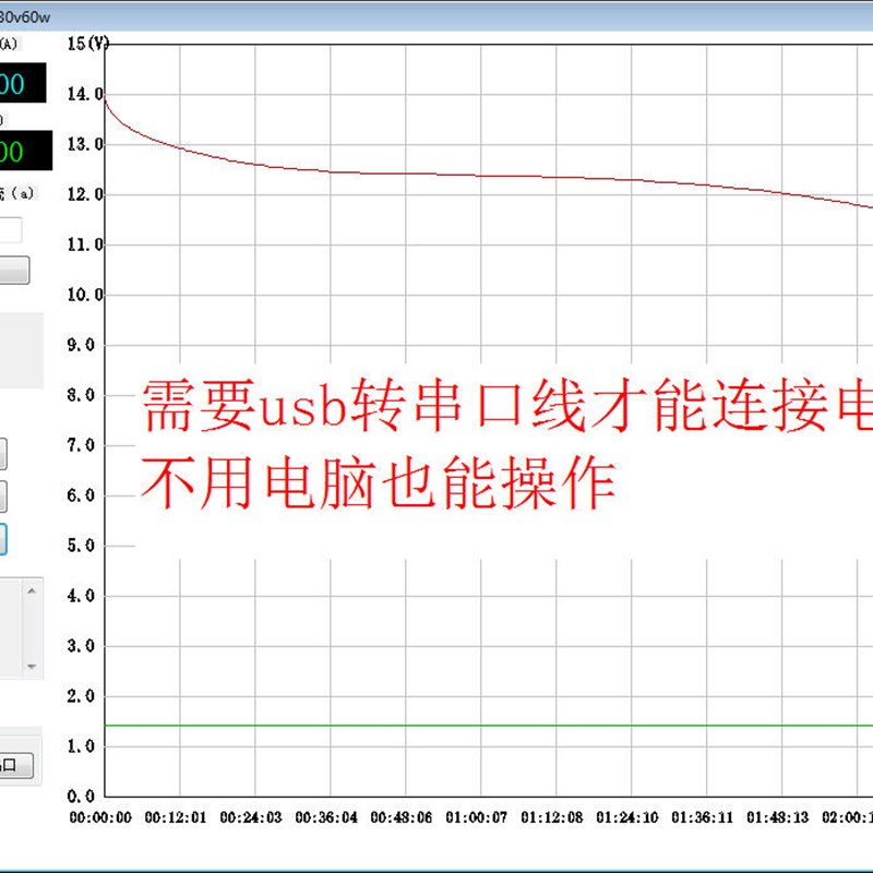 电池组容量测试仪 民用家用经济型电池容量内阻放电测试30v10a60w