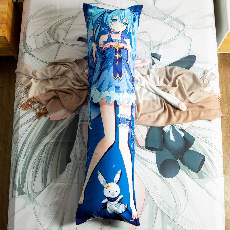 二次元动漫初音学生等身抱枕公主殿下1.8米床头长靠垫1.5枕头套子