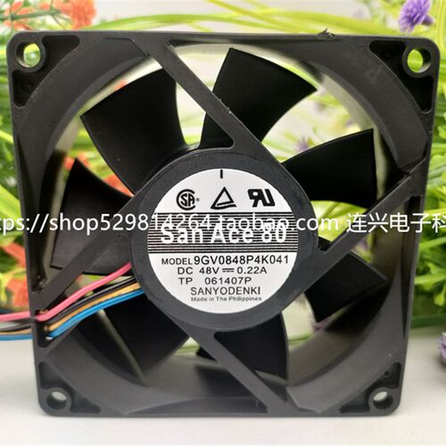 三洋 9GV0848P4K041 / 9GV0848P4K06 48V 8CM 8025变频器散热风扇