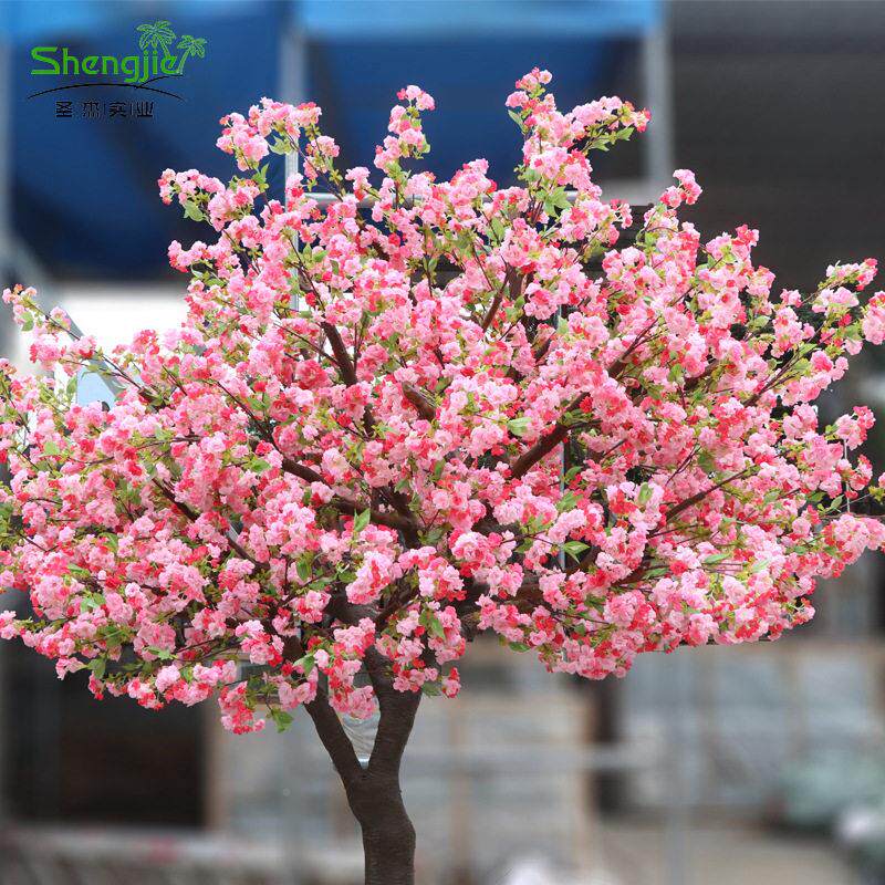 仿真樱樱花树仿真樱花树假色樱花树造型花树造景花树c3粉可来图制