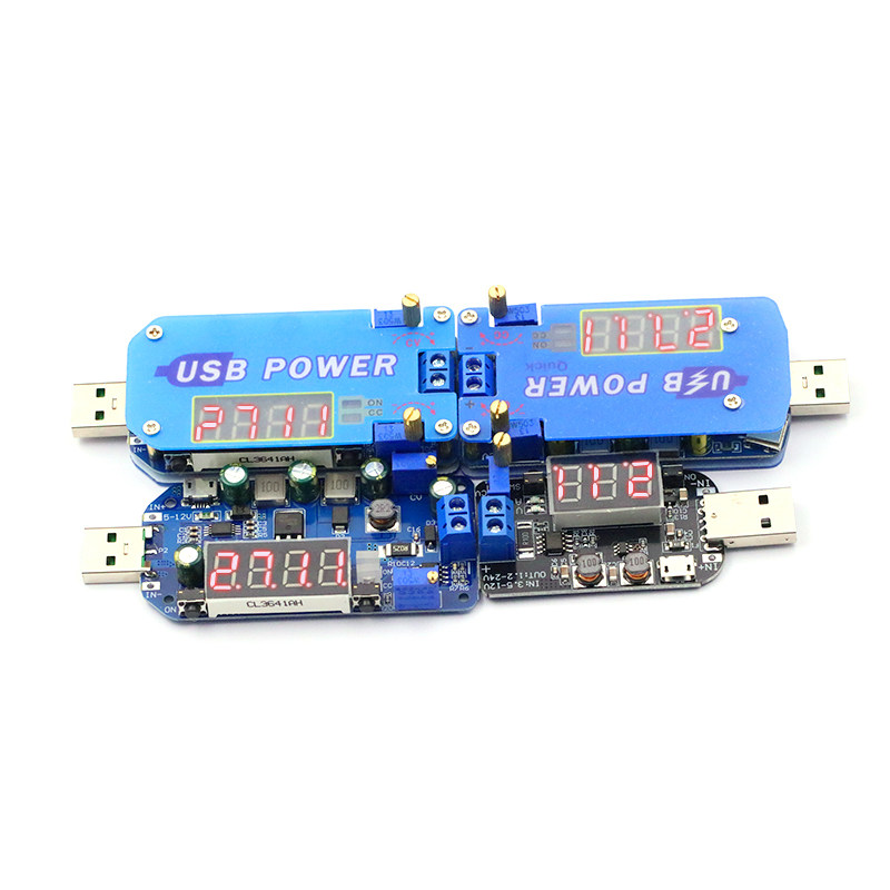 USB可调升降压电源充电模块15W 5V转3.3V9V12V24V30V D.P2路由器