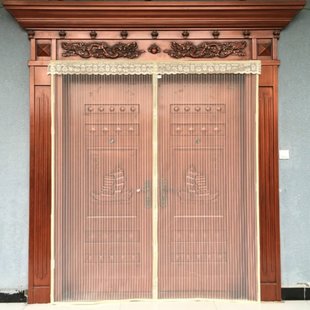 室内网纱家用大门防蚊门帘v沙门遮磁铁防蝇纱窗自粘入户门透风夏