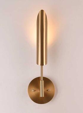 创卧意款北欧室床头壁厅灯个性后现代餐厅客轻金色BD-56奢双头电