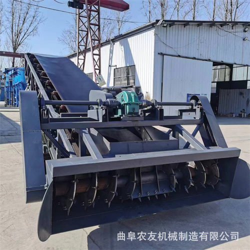 沙场用扒料输送机地面土壤刨土扒料机 小型拨料螺旋堆取料机