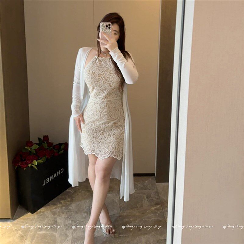 胖婷大码定制胖mm微胖大码夏季开衫外披 舒适区中长款开衫