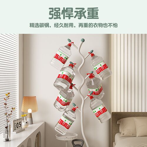 卧室轻奢树杈挂衣架落地立式置物衣帽架铁艺放衣服置物架入口玄关