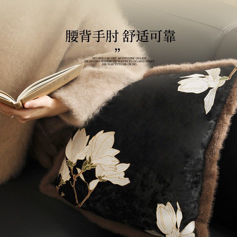 【木兰】新中式抱枕沙发客厅靠枕床头靠垫轻奢高级感可拆洗靠背垫