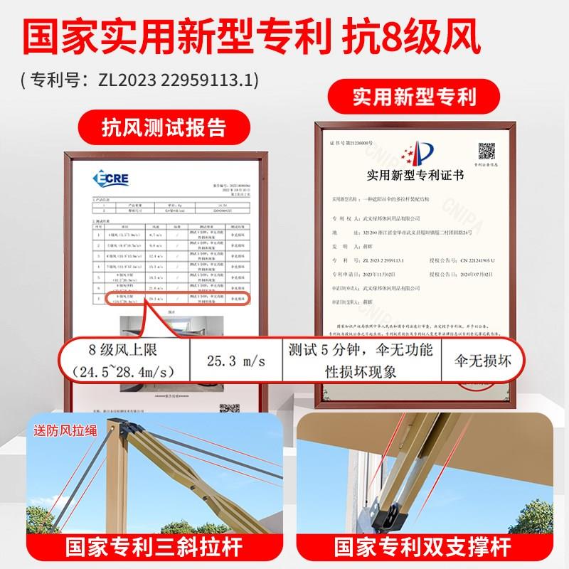 户外遮阳伞庭院伞露天别墅罗马伞阳台室外花园院子大型遮阳伞摆摊
