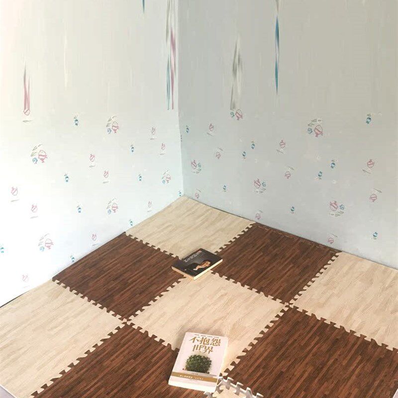 超厚2厘米木纹地垫地板垫卧室拼接地垫仿木纹地板垫子加厚地垫2cm