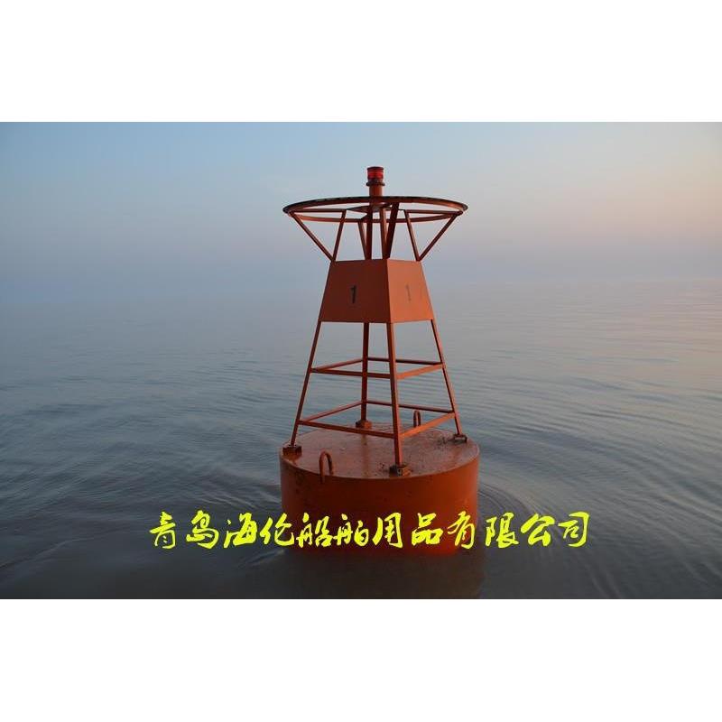厂家出售海洋示位浮标海上航标灯浮标钢制拦污浮筒