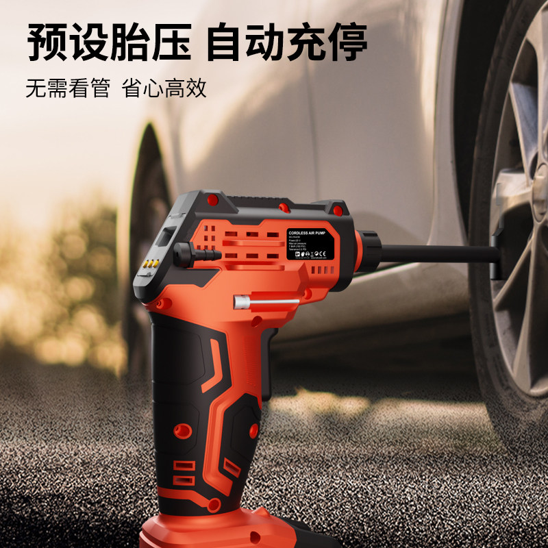 卡夫威尔锂电电气泵车载打气泵便携式家用小轿车轮胎充气泵打气筒