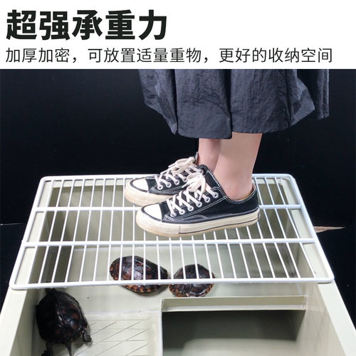 龟箱防爬网龟缸造景承重架预防乌龟逃脱层架网格置物架展示柜层板