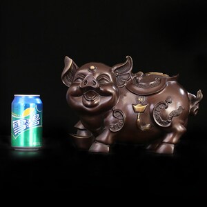 匠泽铜魂 铜猪摆件生肖猪家居装饰品摆设生肖猪家居装饰品摆件
