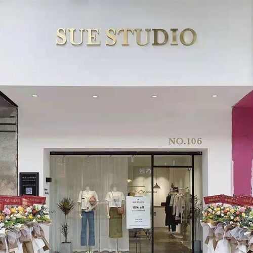 发光字钛金字不锈钢字门头烤漆服装美甲店面户外门头广告招牌定做