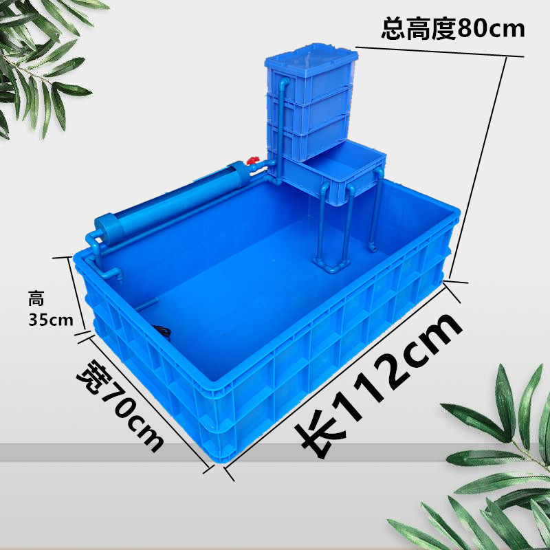 特大号养殖箱室外养鱼缸金鱼箱养龟箱塑料周转龟箱缸循环过滤养箱